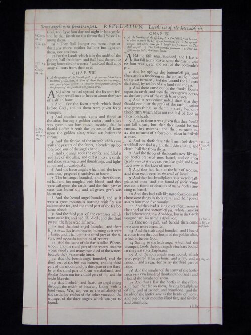 1680 OXFORD KJV REVELATION LEAVES