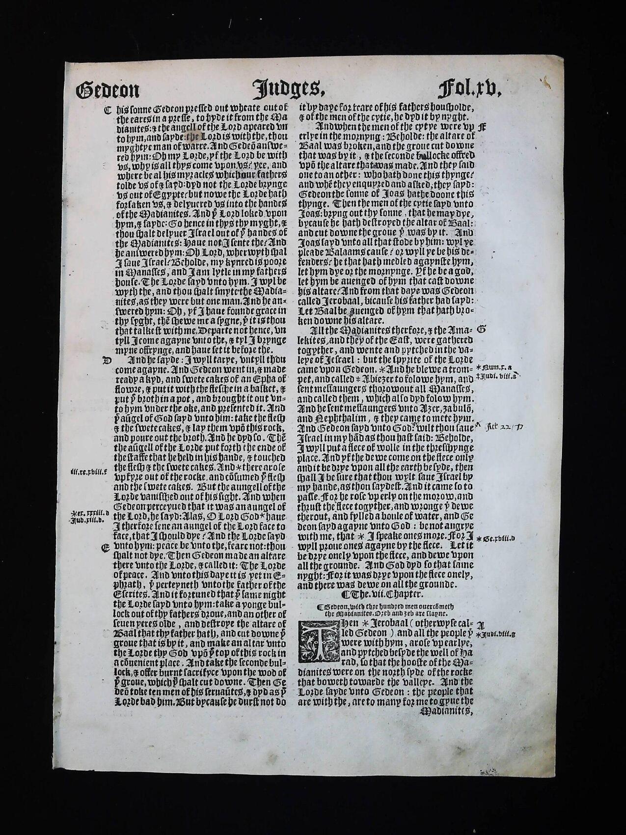 1541 Great Bible Book of Judges Leaves **YOU PICK** - Image 5