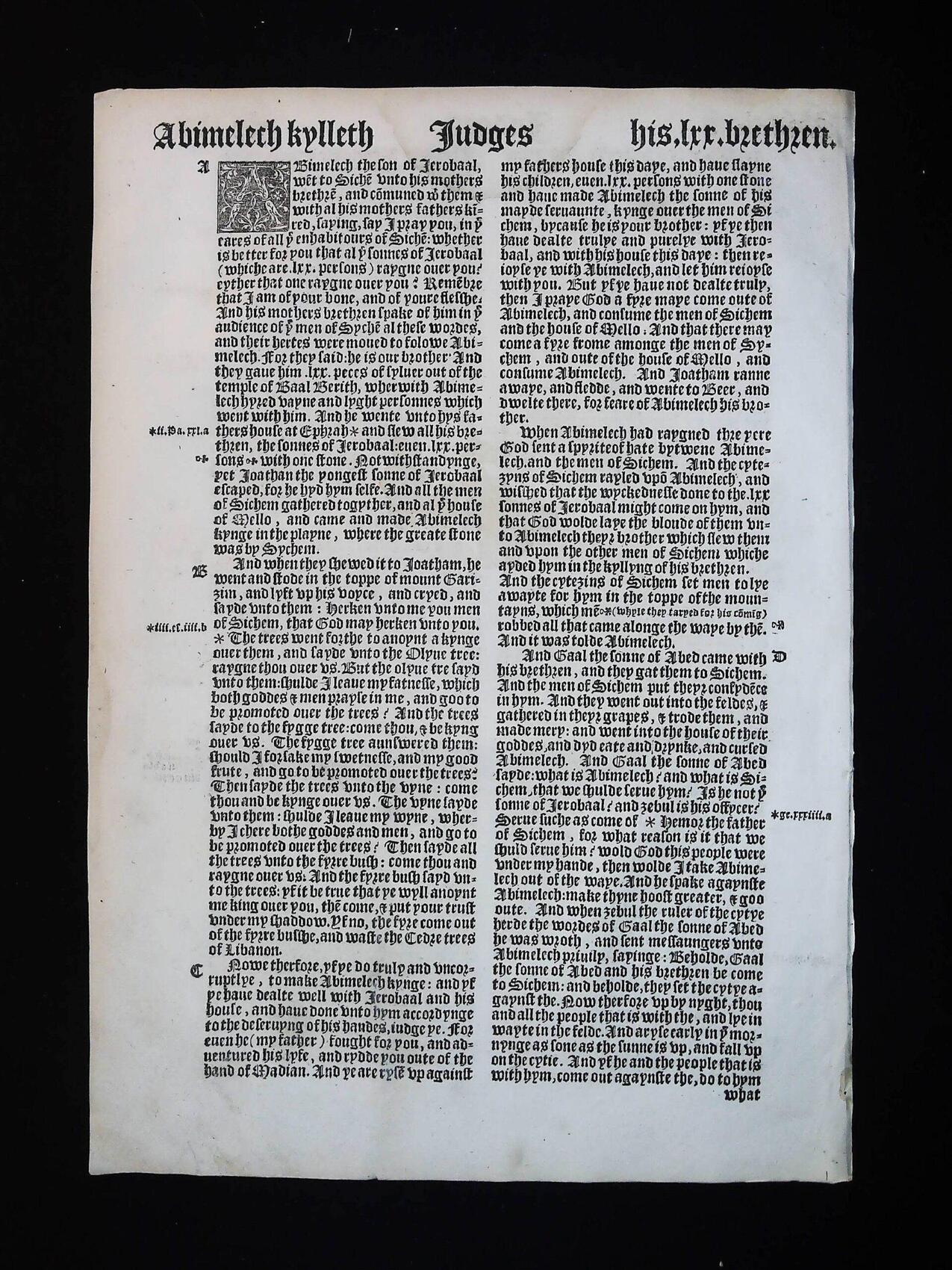1541 Great Bible Book of Judges Leaves **YOU PICK** - Image 12