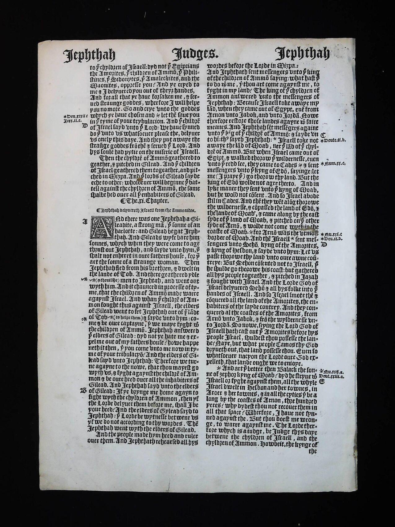 1541 Great Bible Book of Judges Leaves **YOU PICK** - Image 10