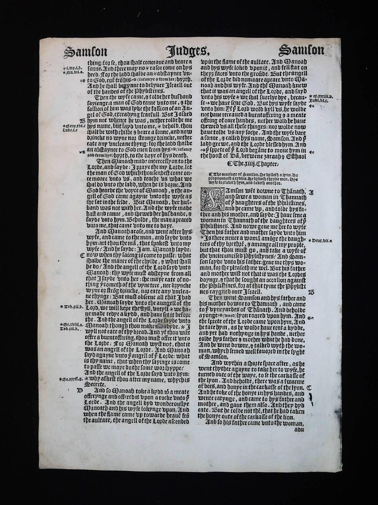 1541 Great Bible Book of Judges Leaves **YOU PICK** - Image 16