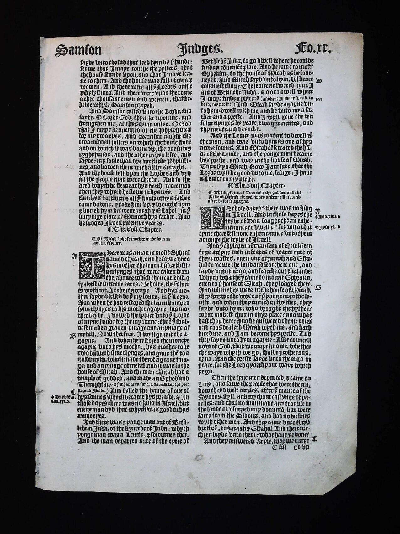 1541 Great Bible Book of Judges Leaves **YOU PICK** - Image 19