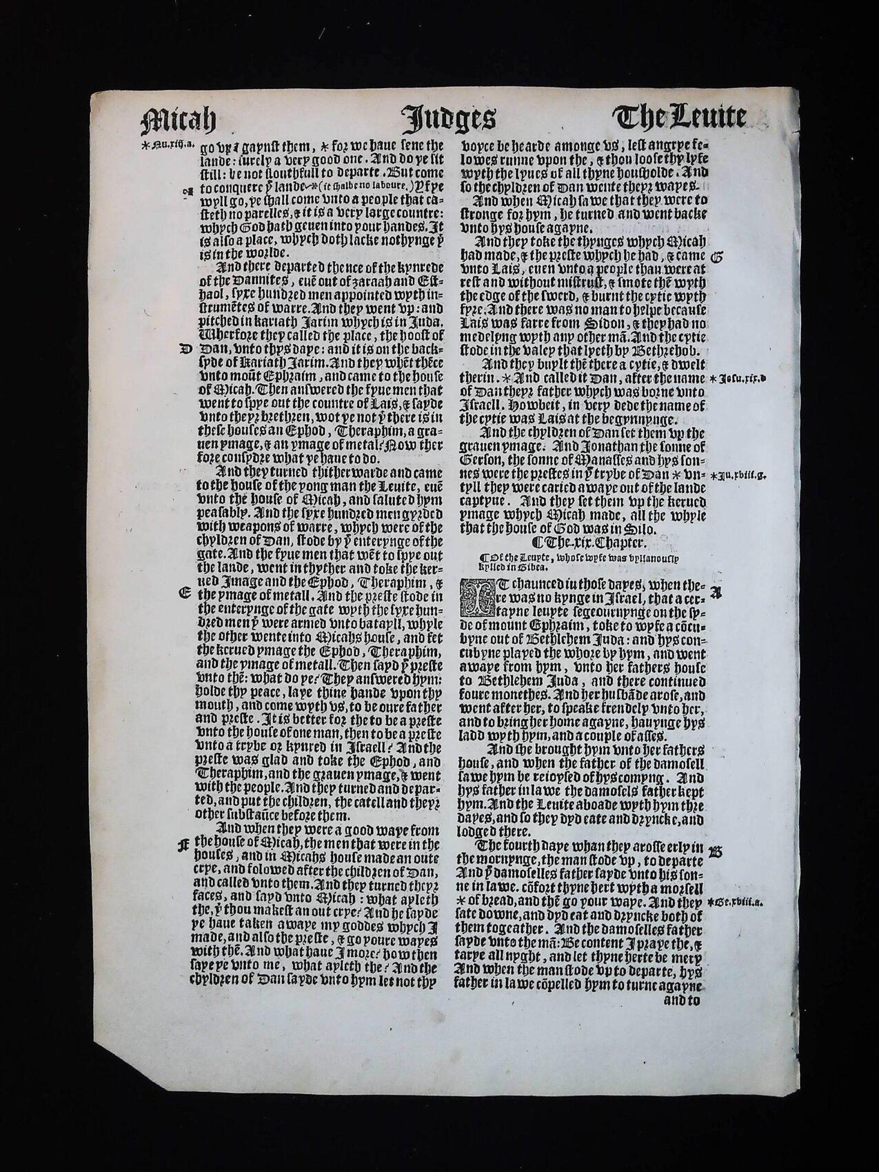 1541 Great Bible Book of Judges Leaves **YOU PICK** - Image 20