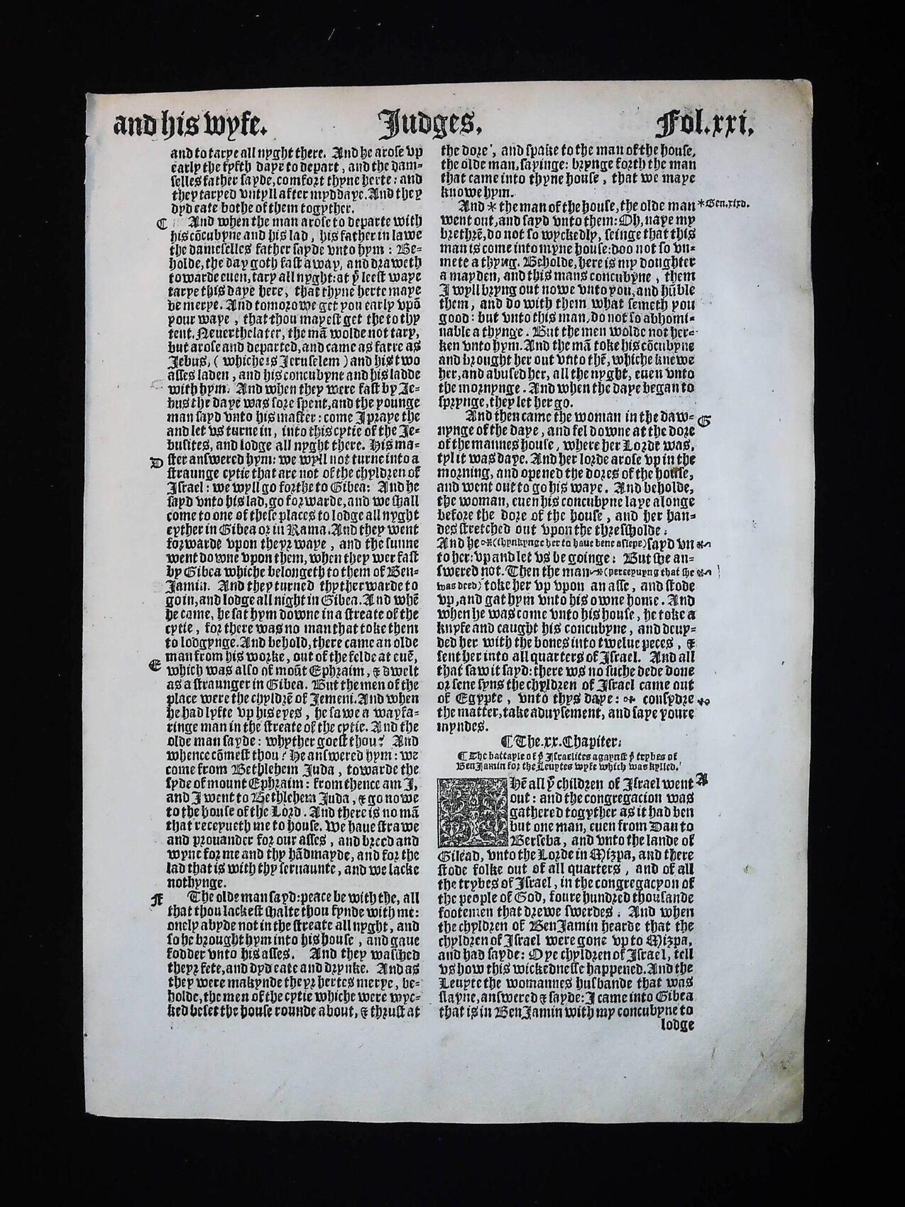 1541 Great Bible Book of Judges Leaves **YOU PICK** - Image 21