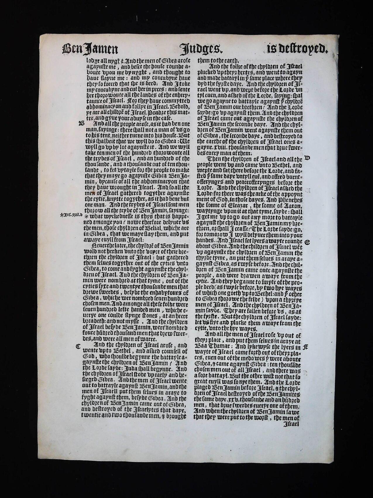 1541 Great Bible Book of Judges Leaves **YOU PICK** - Image 22