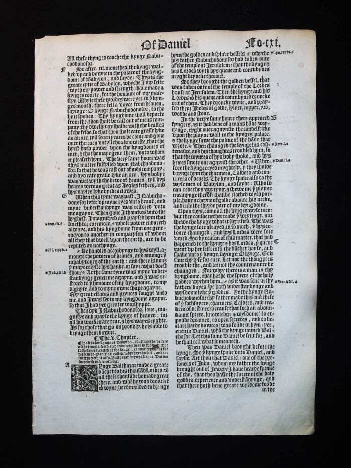 1541 Great Bible Book of Daniel Leaves **YOU PICK** - Image 5