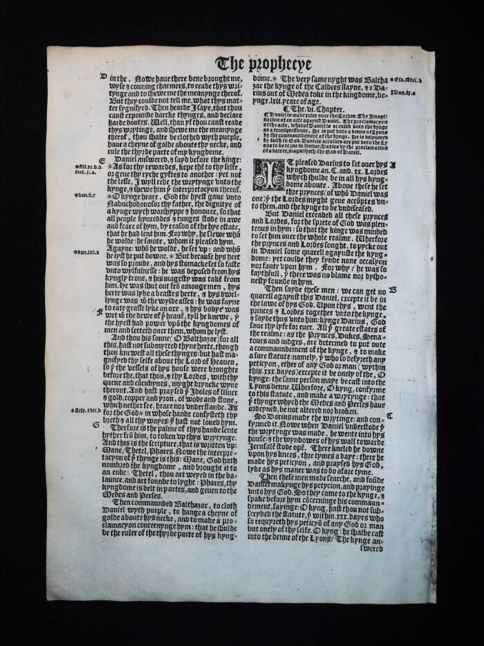 1541 Great Bible Book of Daniel Leaves **YOU PICK** - Image 6