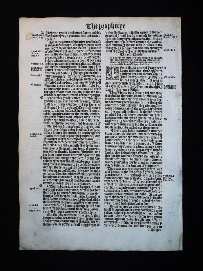 1541 Great Bible Book of Daniel Leaves **YOU PICK** - Image 8