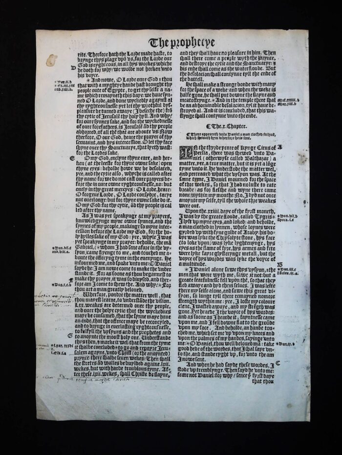 1541 Great Bible Book of Daniel Leaves **YOU PICK** - Image 10