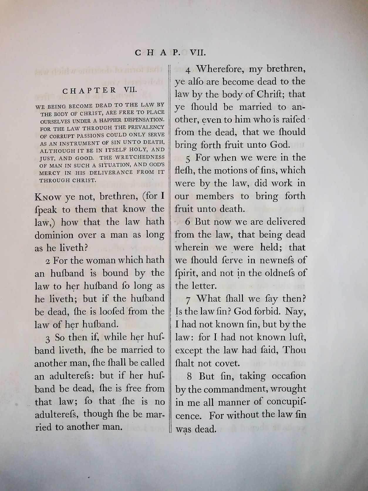 1800 MACKLIN BIBLE LEAF BOOK OF ROMANS