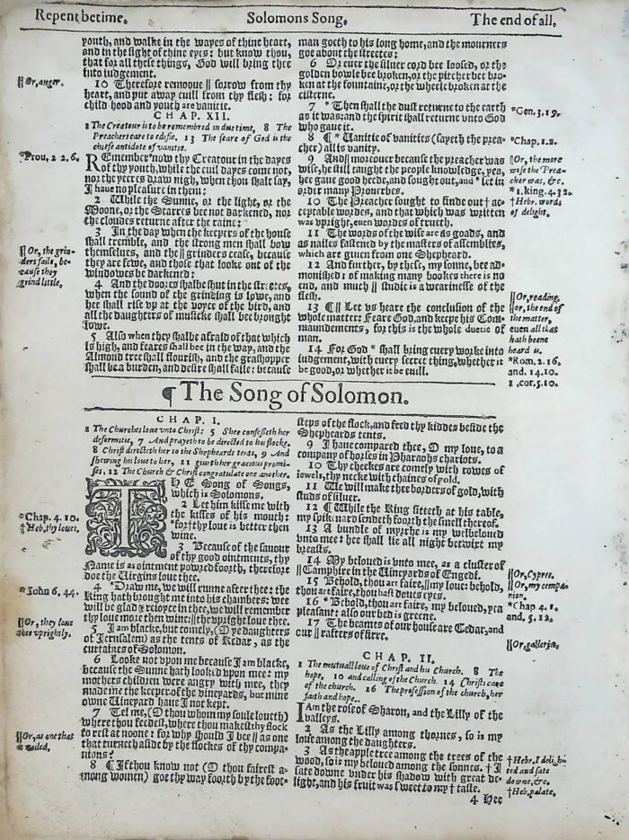 ** $29.00 **   1614 KING JAMES BIBLE OLD TESTAMENT TITLE PAGES - Image 11