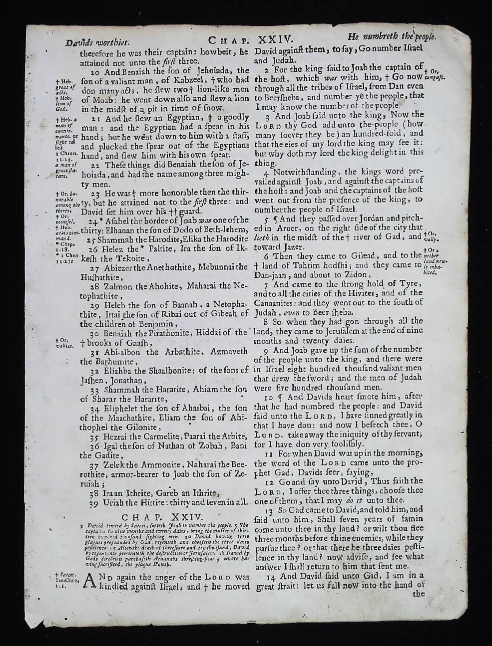 1675 FIRST OXFORD EDITION KING JAMES BIBLE FRAMED TITLE PAGE, BOOK of FIRST KINGS - Image 3