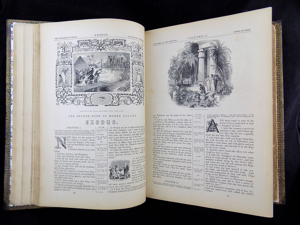 1846 ILLUMINATED BIBLE KING JAMES KJV FIRST EDITION, 2nd ISSUE - Image 10