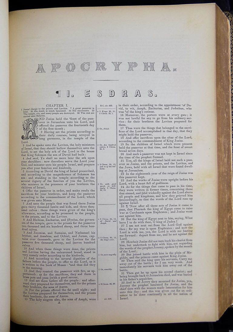 1846 ILLUMINATED BIBLE KING JAMES KJV FIRST EDITION, 2nd ISSUE - Image 14