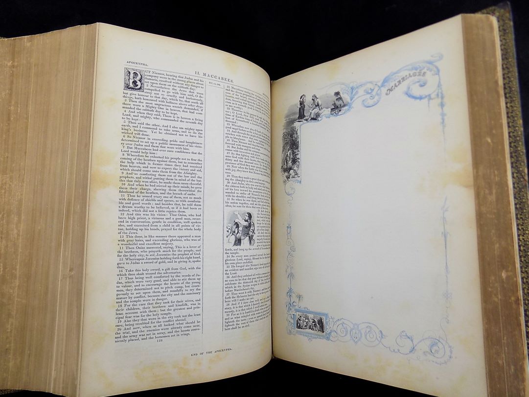 1846 ILLUMINATED BIBLE KING JAMES KJV FIRST EDITION, 2nd ISSUE - Image 15