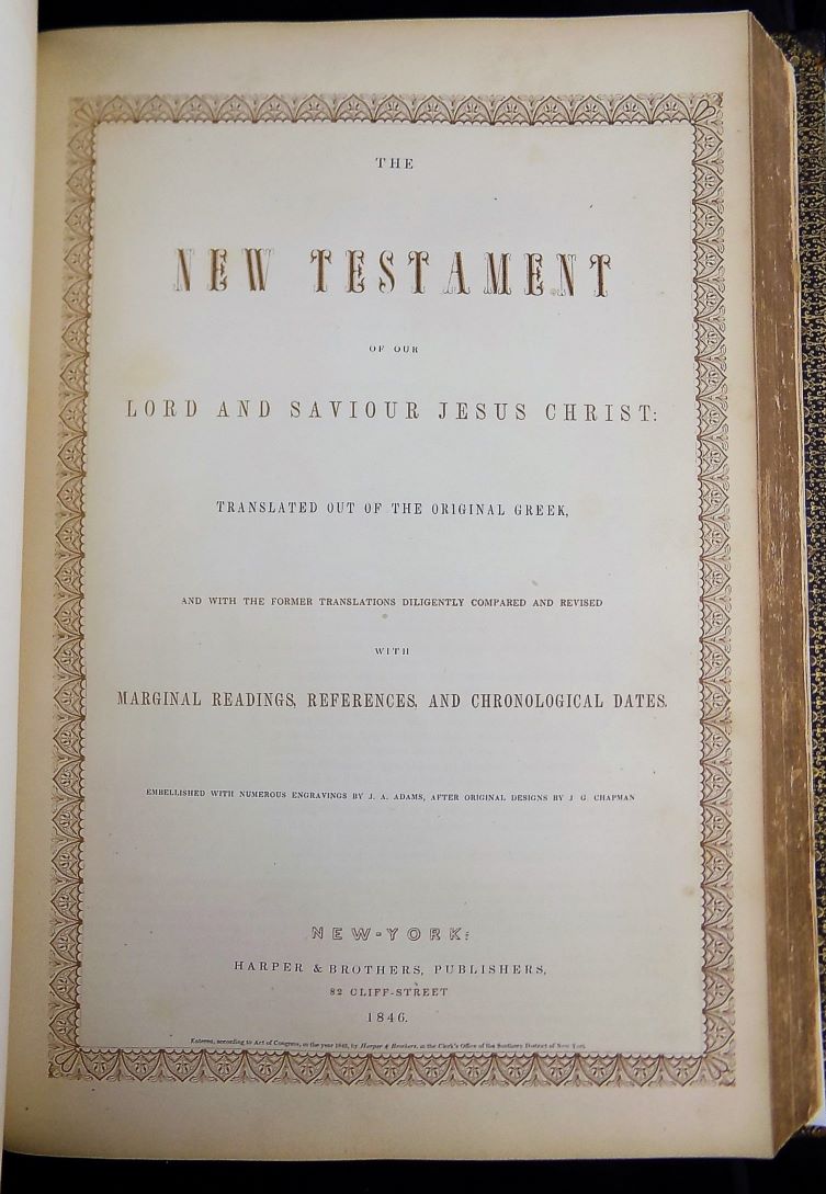 1846 ILLUMINATED BIBLE KING JAMES KJV FIRST EDITION, 2nd ISSUE - Image 19