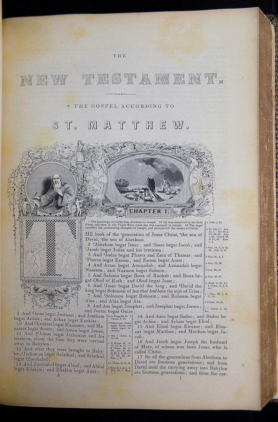 1846 ILLUMINATED BIBLE KING JAMES KJV FIRST EDITION, 2nd ISSUE - Image 20