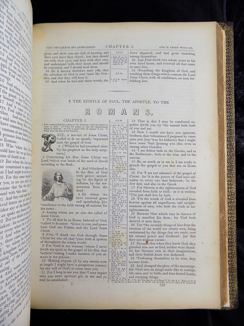 1846 ILLUMINATED BIBLE KING JAMES KJV FIRST EDITION, 2nd ISSUE - Image 22