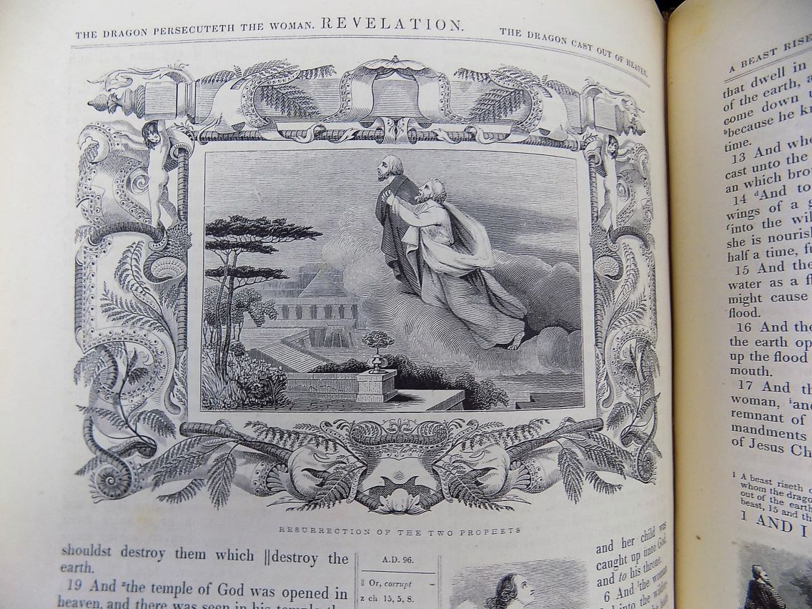 1846 ILLUMINATED BIBLE KING JAMES KJV FIRST EDITION, 2nd ISSUE - Image 24