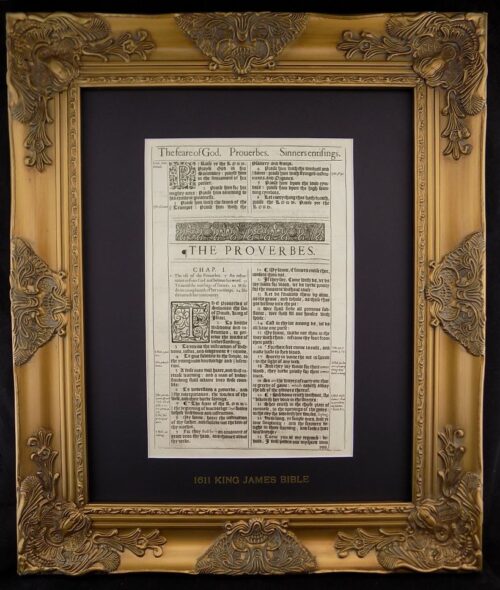 1611 king james bible proverbs